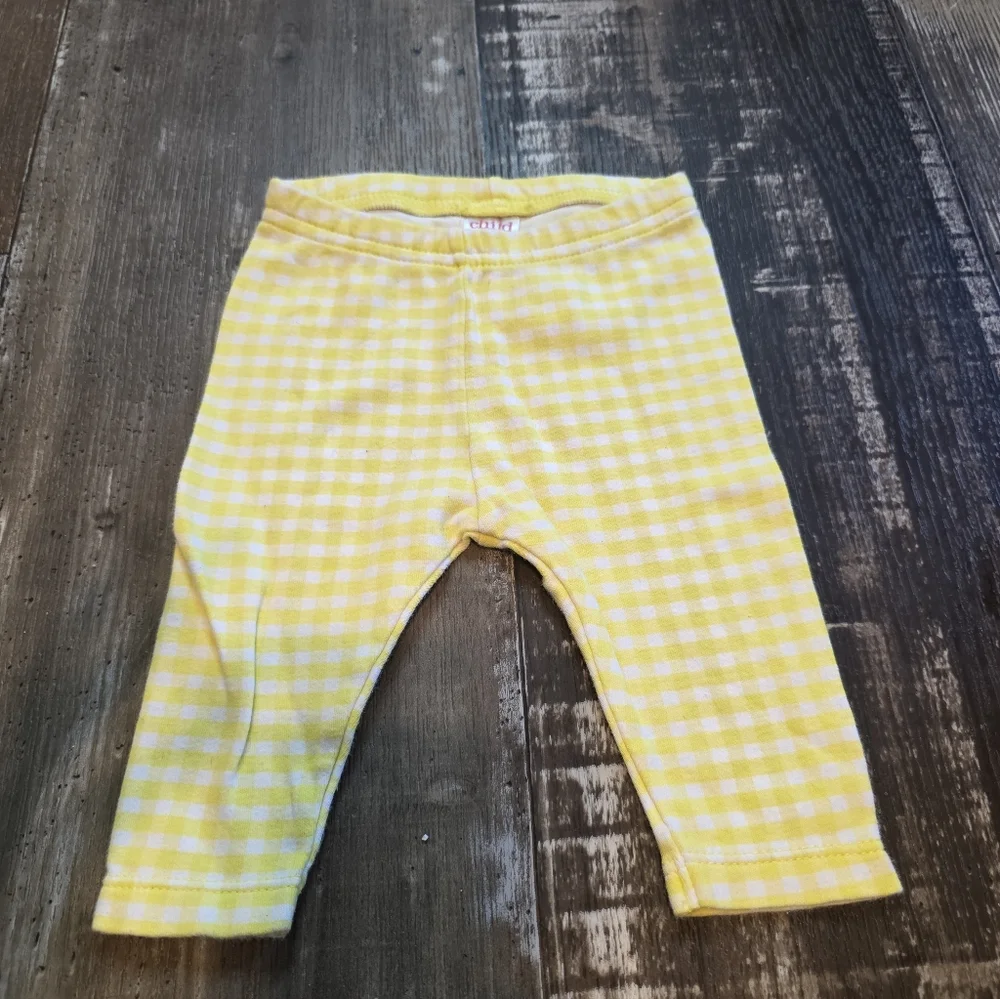 Cat & Jack Yellow Checkered Leggings